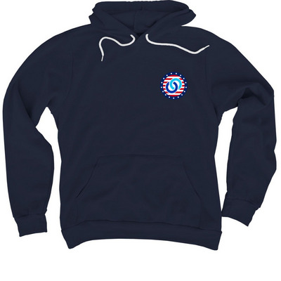 America 250 Foundation Hoodie, a Navy Premium Pullover Hoodie