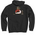 Who You callin' a Wiener?, a Black Pullover Hoodie (back-view)
