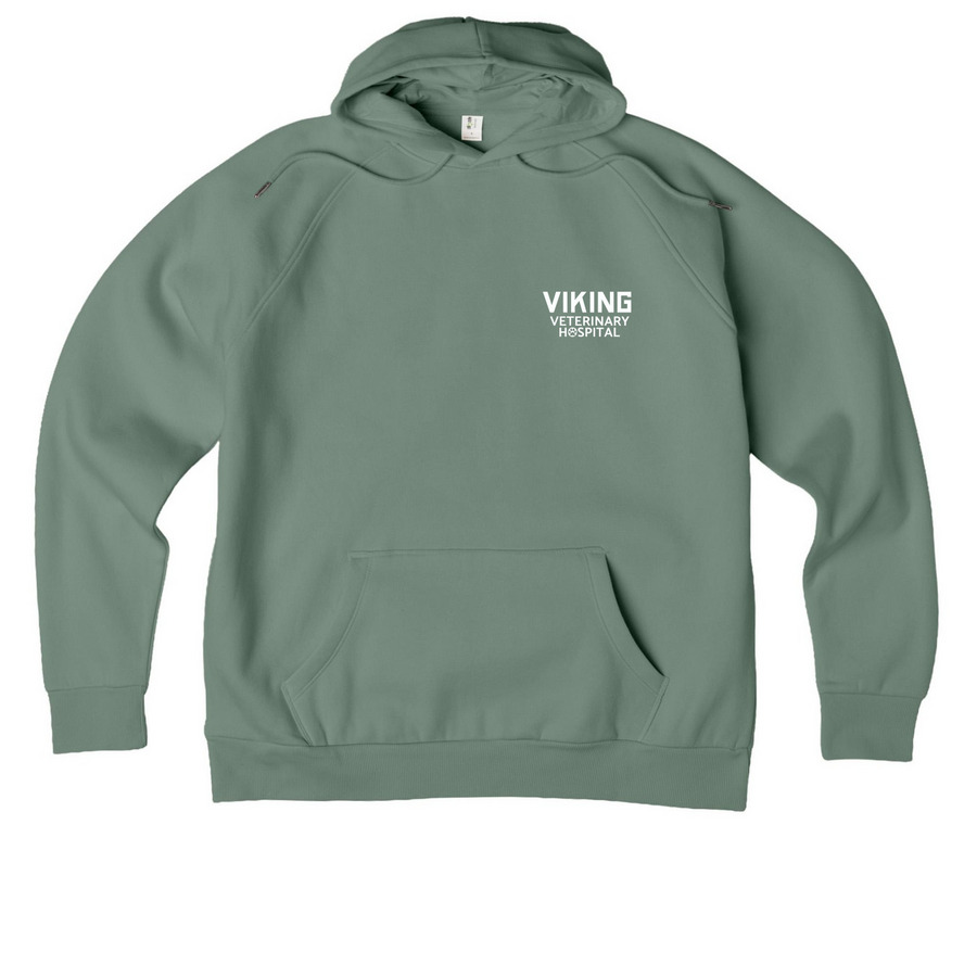 Rooted in Idaho, a Matcha Green Allmade Organic CVC Pullover Hoodie