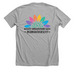 Accept/Understand/Love, a Athletic Heather Premium Unisex Tee (back-view)