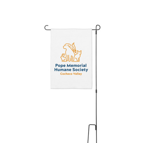PMHS-CV Yard Flag, a White 12" x 18" Yard Flag with Stake
