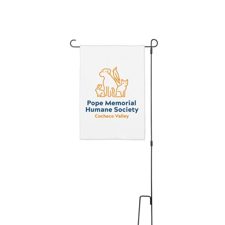 PMHS-CV Yard Flag, a White 12" x 18" Yard Flag with Stake