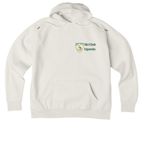 Apparel - Green Text, a White Sand Allmade Organic CVC Pullover Hoodie