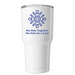 BT1D Together, a White Insulated Tumbler (back-view)