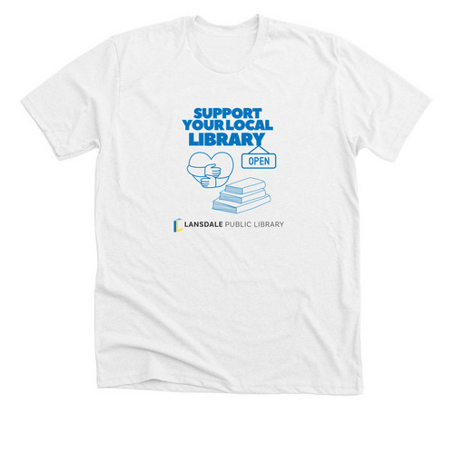 Support your local library library, a Solid White Blend Premium Unisex Tee