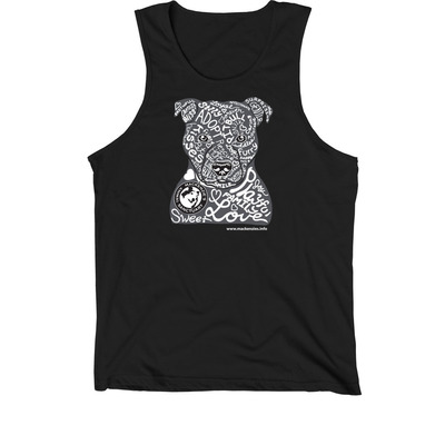 Pitbull Tank Tops, a Black Premium Cotton Tank