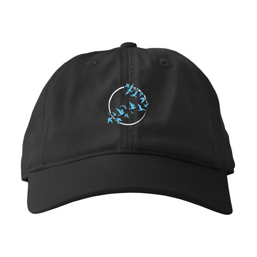 Let's Flock Together, a Black Printed Eco Baseball Cap
