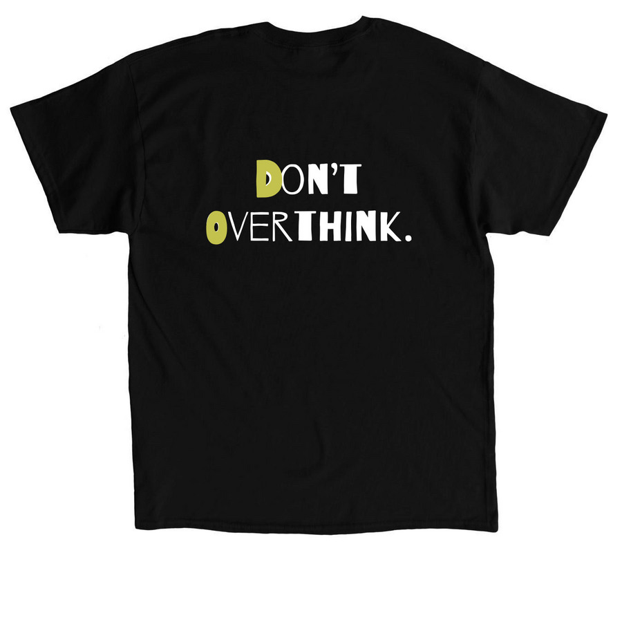 Angel?s Anxiety, a Black Classic Unisex Tee (back-view)