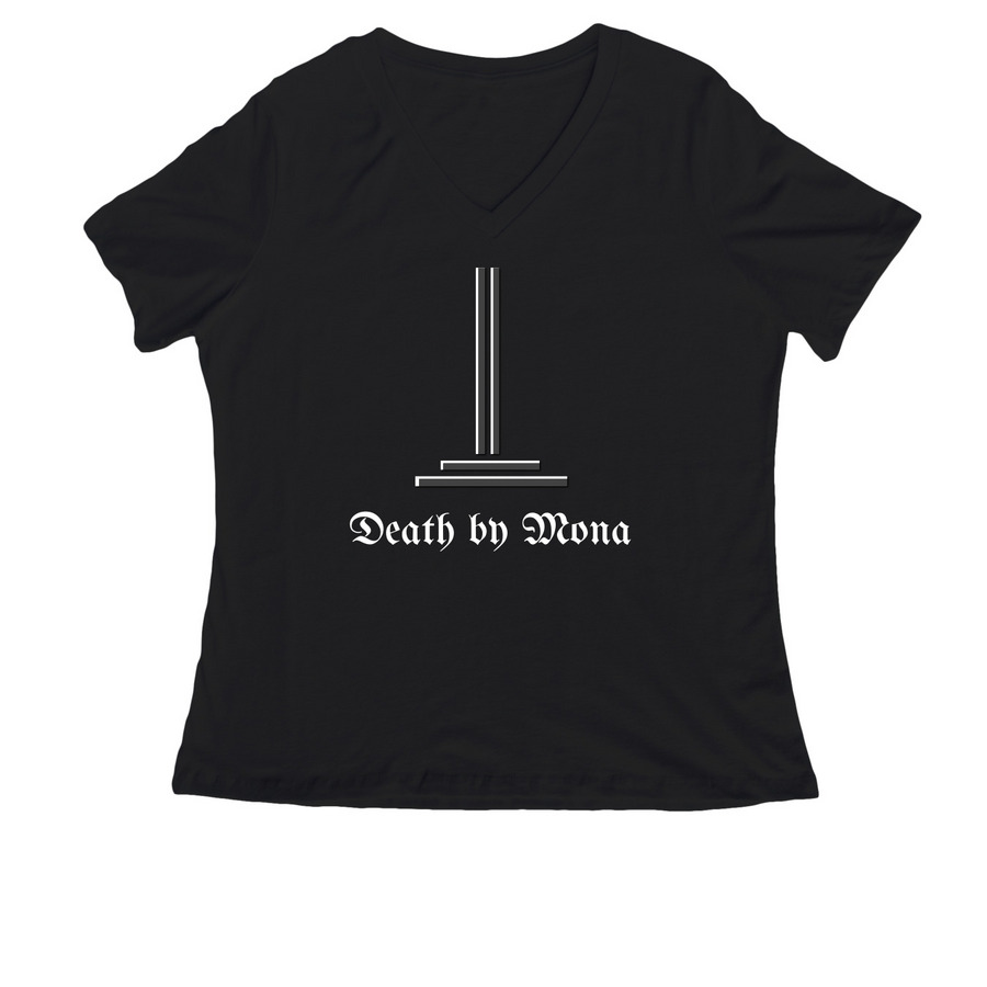 Limited edition logo, a Black Women's Relaxed V-Neck Tee