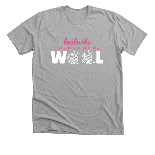 Knitwits, a Athletic Heather Premium Unisex Tee