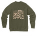 UPWDA Fall Favorites, a Heather Olive Premium Raglan Crewneck Sweatshirt (back-view)