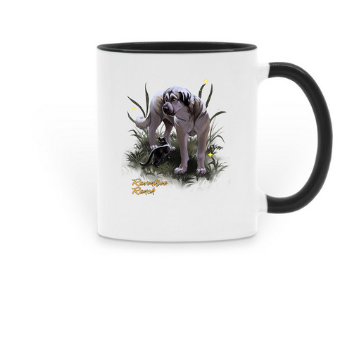 Judge and Recon Cat NIGHT WATCH, a Black Two-Tone Ceramic Mug