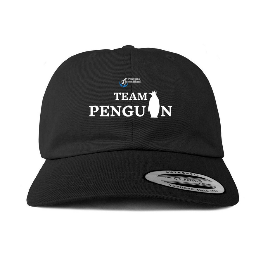 Team Penguin: Wear The Crown, Save Penguins, a Black Printed Classic Baseball Cap