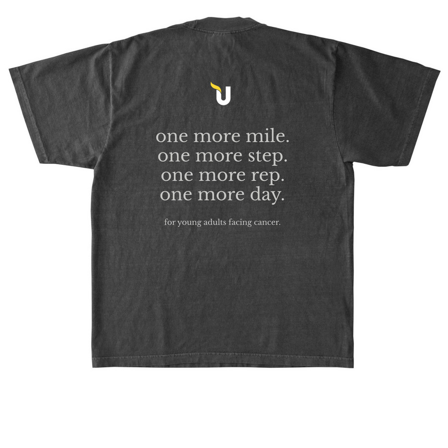 One More Round, a Shadow Heavyweight Garment Dye Tee (back-view)