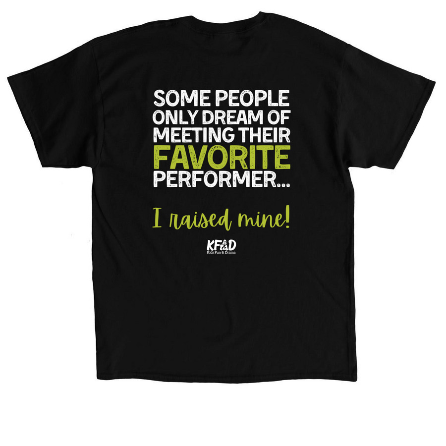 Drama Mama, a Black Classic Unisex Tee (back-view)
