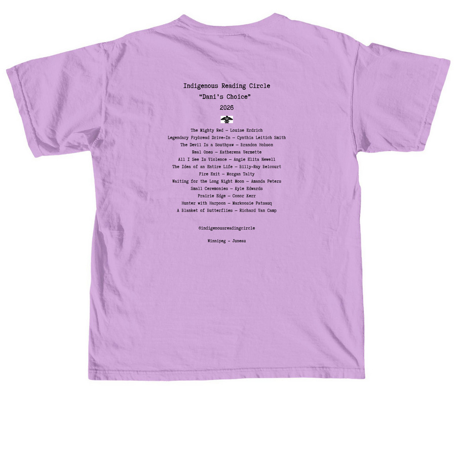 2026 Dani's Choice, a Neon Violet Comfort Colors Unisex Tee (back-view)
