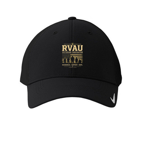 RVAU Veteran Navigator Support Hat, a Black Printed Nike Dri-FIT Legacy Performance Cap