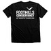 Foothills Conservancy Logo, a Black Heather Premium Unisex Tee (back-view)
