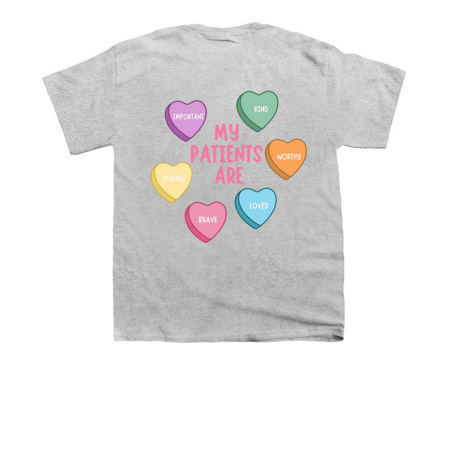 Sweethearts Shirt, a Sport Grey Youth Unisex Tee (back-view)