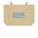 Simple Logo Tote, a Oyster Large Organic Cotton Tote Bag
