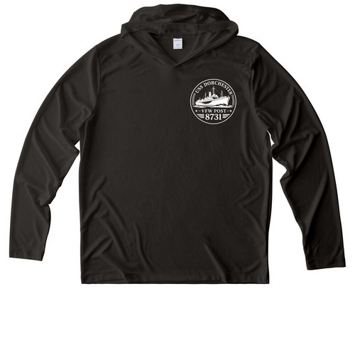 Honor. Service Long Sleeve, a Black UV Performance Long Sleeve Hoodie