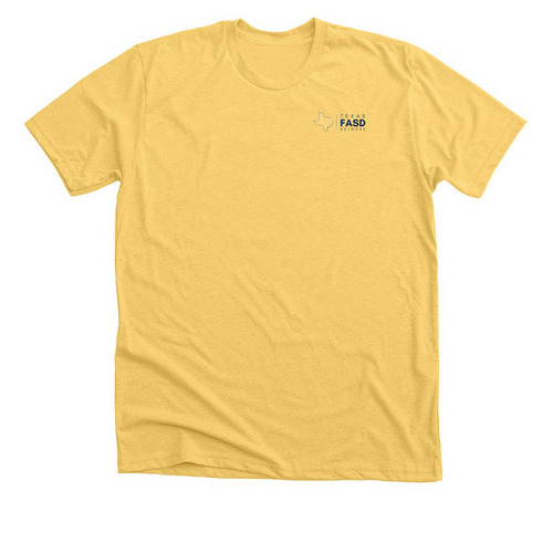 TX FASD Classic, a Heather Yellow Gold Premium Unisex Tee