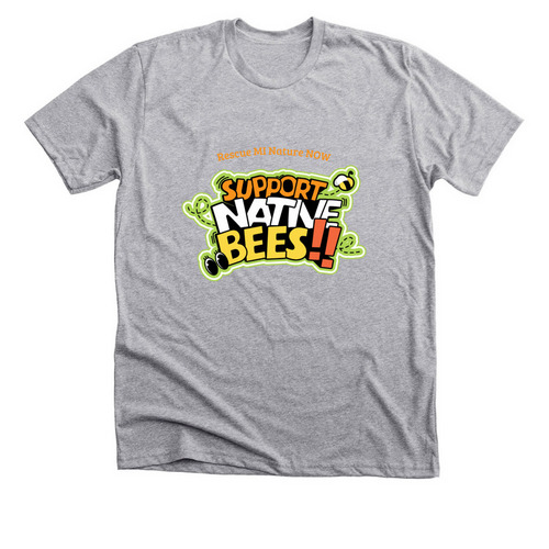 Support Native Bees!, a Athletic Heather Premium Unisex Tee
