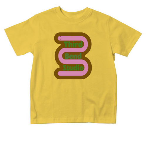 Third Bend Studio- mini, a Yellow Toddler Tee