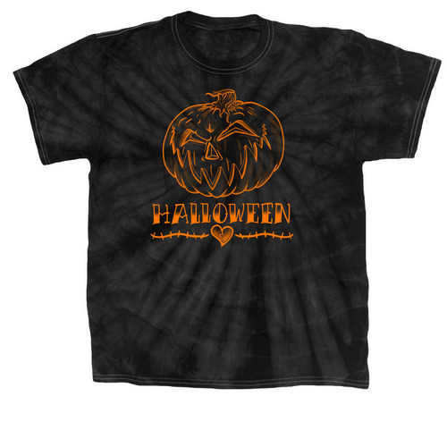 Halloween II, a Black Classic Tie Dye Tee