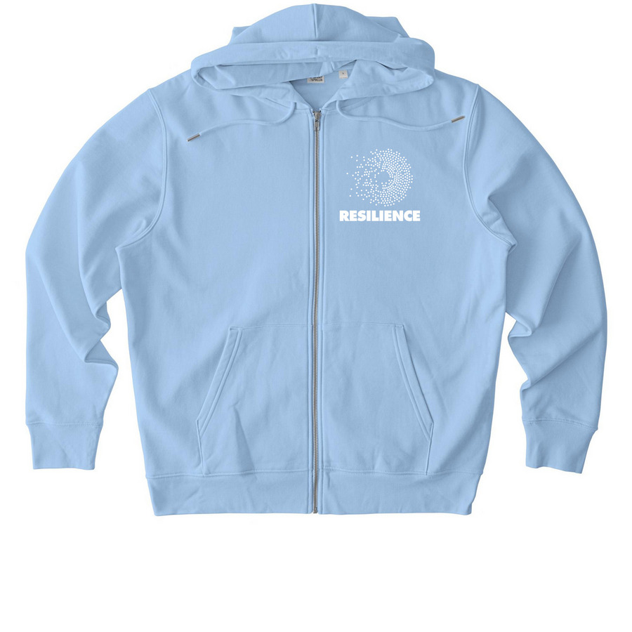 Resilience Full-Zip Hoodie, a Blue Soul Stanley/Stella Unisex Cultivator 2.0 Zip Up Pullover Hoodie