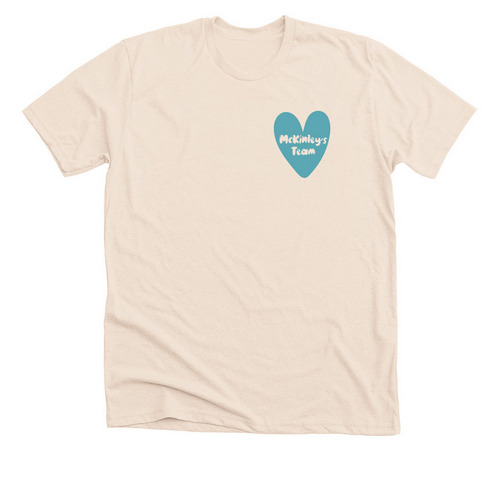 2024 McKinley + CDKL5, a Heather Soft Cream Premium Unisex Tee