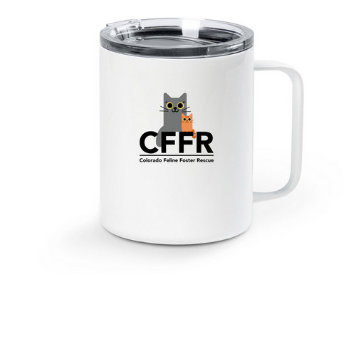 CFFR Travel Mug, a White Stainless Steel Travel Mug