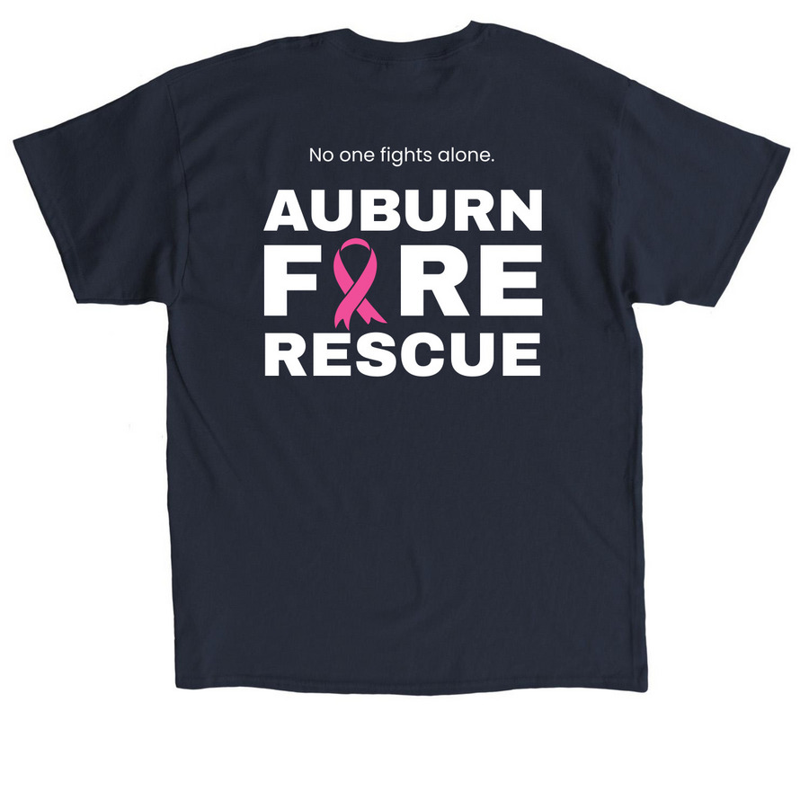 AFRD October Tee, a Navy Classic Unisex Tee (back-view)