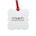 STXBP1 Friends, a White Aluminum Square Ornament