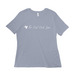 White Script Nest Shirts, a Vintage Denim Women?s Relaxed Cotton Tee