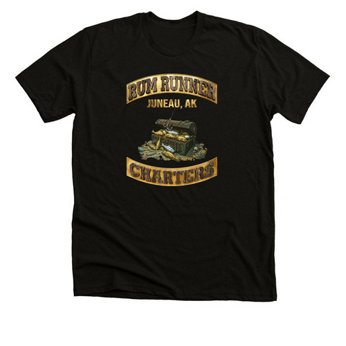 Fisherman's Treasure!, a Solid Black Blend Premium Unisex Tee