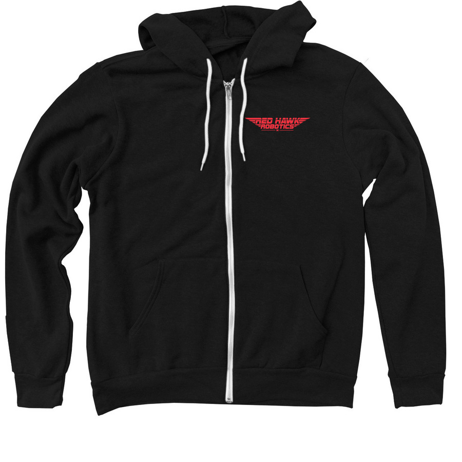 Classic Zip-up Gear with Number, a Black Zip Up Hoodie
