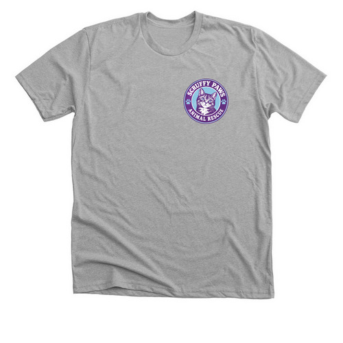 Circle Logo, a Athletic Heather Premium Unisex Tee
