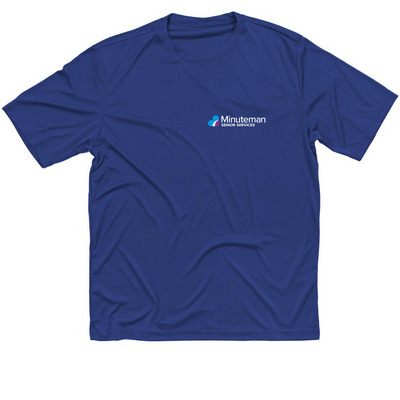 Minuteman Senior Services Active Wear, a True Royal Classic Performance Tee