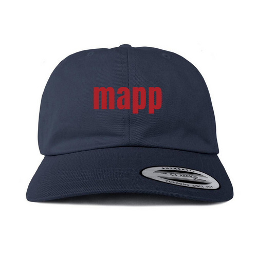 MAPP HAT, a Navy Printed Classic Baseball Cap