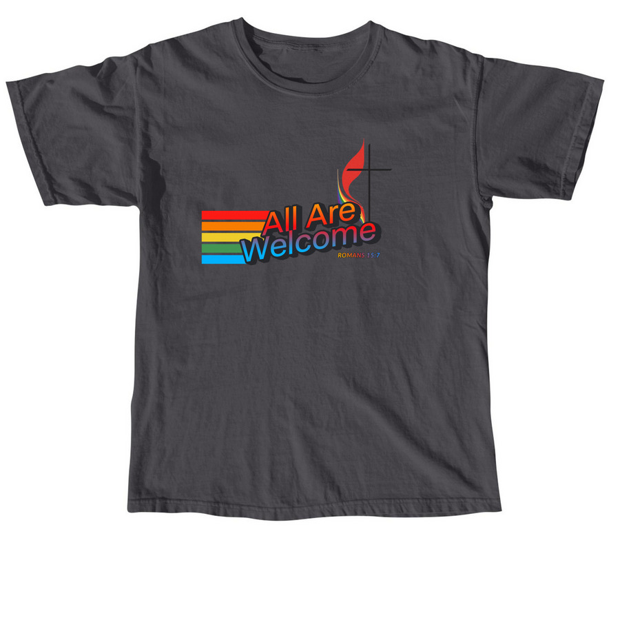 Texas Wesley x Pride Month&nbsp;, a Graphite Comfort Colors Unisex Tee