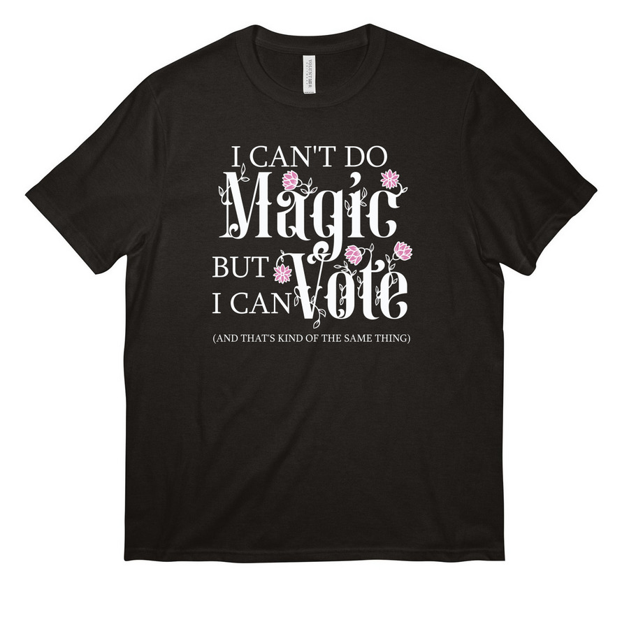 Make Some Voting "Magic", a Deep Black All-American Unisex Tee