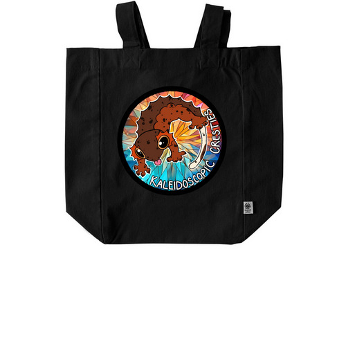 Kaleidoscopic Tote Bags, a Black Recycled Cotton Tote Bag