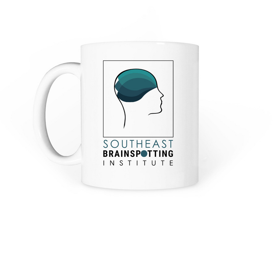 Southeast Brainspotting Institute, a White Coffee Mug (back-view)