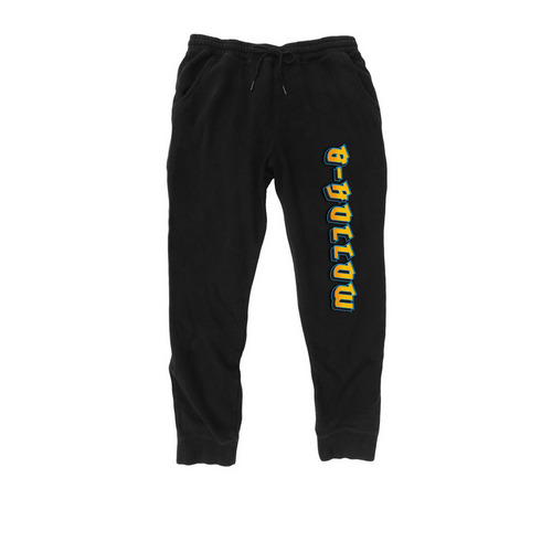 G-Hollow Joggers, a Black Midweight Fleece Joggers