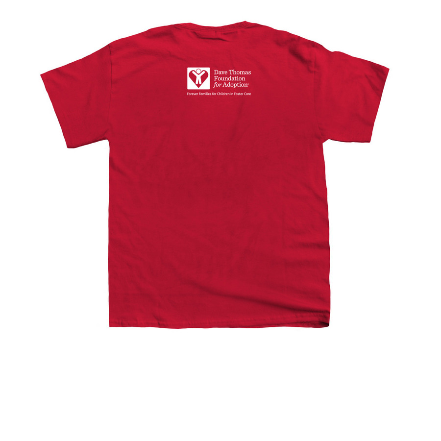 Together Youth Tee, a Red Youth Unisex Tee (back-view)