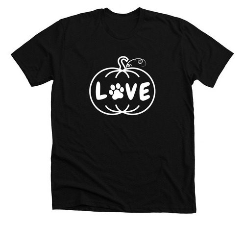 Fall Love, a Solid Black Blend Premium Unisex Tee