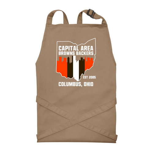 Classic CABB Logo Apron, a Khaki Recycled Bib Apron