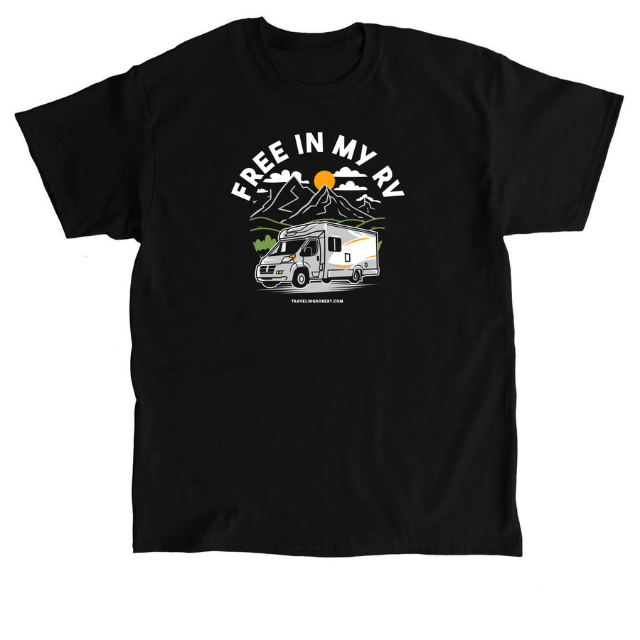 Traveling Robert, a Black Classic Unisex Tee