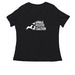 APC Shirts Logo Front/Back, a Black Women's Relaxed V-Neck Tee